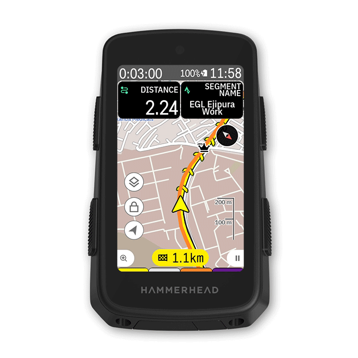 Karoo OS - Strava Live Segments 6.gif